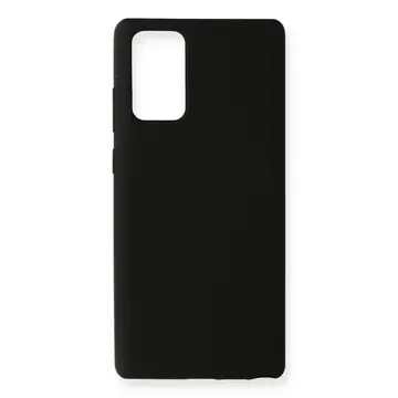 Samsung Galaxy Note 20 Kılıf Nano İçi Kadife Silikon - Siyah