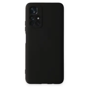 Xiaomi Redmi Note 11t Kılıf Nano İçi Kadife Silikon - Siyah