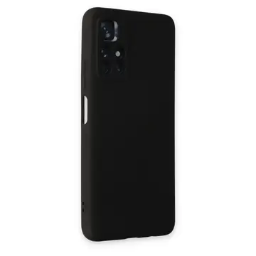 Xiaomi Redmi Note 11t Kılıf Nano İçi Kadife Silikon - Siyah