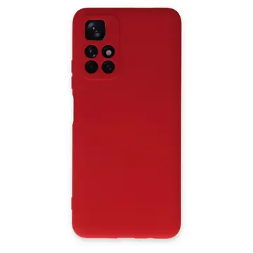Xiaomi Redmi Note 11t Kılıf Nano İçi Kadife Silikon - Kırmızı