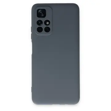 Xiaomi Redmi Note 11t Kılıf Nano İçi Kadife Silikon - Gri