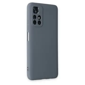 Xiaomi Redmi Note 11t Kılıf Nano İçi Kadife Silikon - Gri