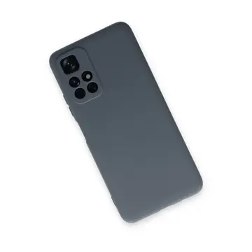 Xiaomi Redmi Note 11t Kılıf Nano İçi Kadife Silikon - Gri