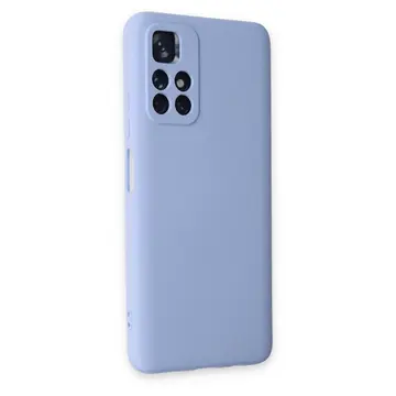 Xiaomi Redmi Note 11t Kılıf Nano İçi Kadife Silikon - Lila
