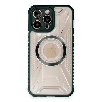 İphone 13 Pro Kılıf Prag Magneticsafe Kapak - Koyu Yeşil