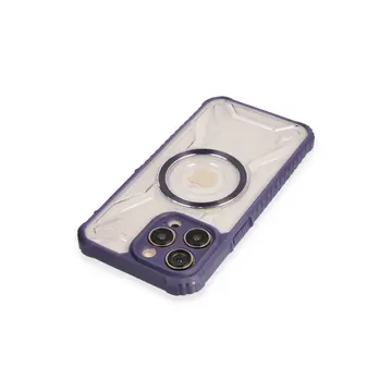 İphone 13 Pro Max Kılıf Prag Magneticsafe Kapak - Derin Mor