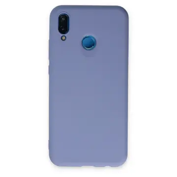 Huawei P20 Lite Kılıf Nano İçi Kadife Silikon - Lila
