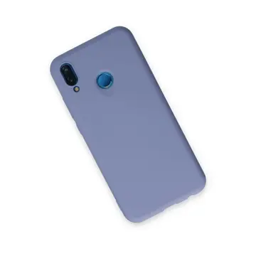 Huawei P20 Lite Kılıf Nano İçi Kadife Silikon - Lila