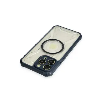 İphone 14 Pro Kılıf Prag Magneticsafe Kapak - Lacivert