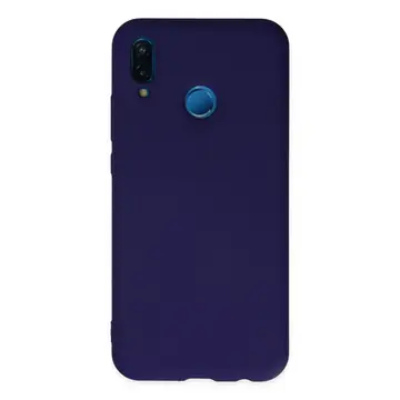 Huawei P20 Lite Kılıf Nano İçi Kadife Silikon - Mor