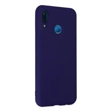 Huawei P20 Lite Kılıf Nano İçi Kadife Silikon - Mor