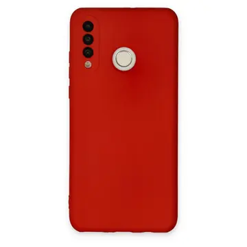 Huawei P30 Lite Kılıf Nano İçi Kadife Silikon - Kırmızı