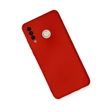 Huawei P30 Lite Kılıf Nano İçi Kadife Silikon - Kırmızı