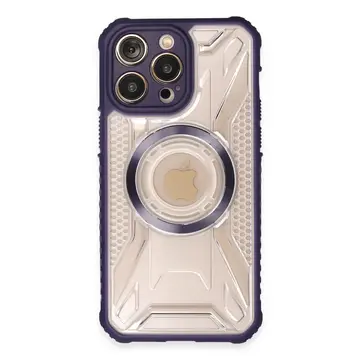 İphone 14 Pro Kılıf Prag Magneticsafe Kapak - Derin Mor