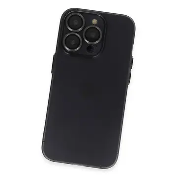 İphone 13 Pro Kılıf Luko Lens Silikon - Siyah