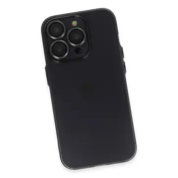 İphone 13 Pro Kılıf Luko Lens Silikon - Siyah