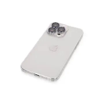 İphone 13 Pro Kılıf Luko Lens Silikon - Sierra Blue