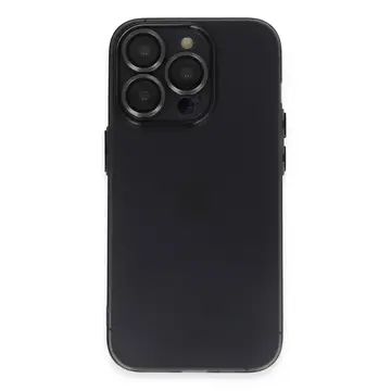 İphone 13 Pro Max Kılıf Luko Lens Silikon - Siyah