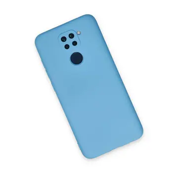 Xiaomi Redmi Note 9 Kılıf Nano İçi Kadife Silikon - Mavi