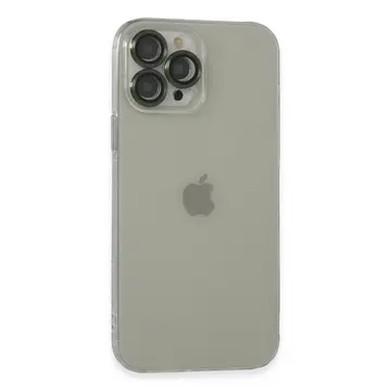 İphone 13 Pro Max Kılıf Luko Lens Silikon - Yeşil
