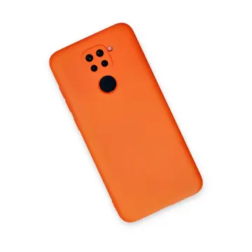 Xiaomi Redmi Note 9 Kılıf Nano İçi Kadife Silikon - Turuncu