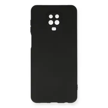 Xiaomi Redmi Note 9 Pro Kılıf Nano İçi Kadife Silikon - Siyah