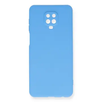 Xiaomi Redmi Note 9 Pro Kılıf Nano İçi Kadife Silikon - Mavi