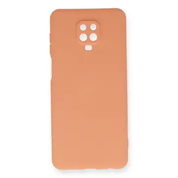 Xiaomi Redmi Note 9 Pro Kılıf Nano İçi Kadife Silikon - Turuncu