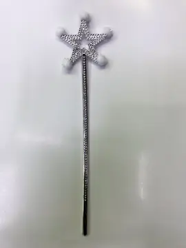 Yıldız Peri Asası Sihirli Değnek Beyaz Ponponlu