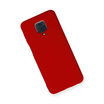 Xiaomi Redmi Note 9 Pro Kılıf Nano İçi Kadife Silikon - Kırmızı