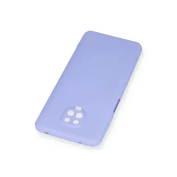 Xiaomi Redmi Note 9 Pro Kılıf Nano İçi Kadife Silikon - Lila