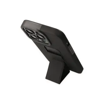 İphone 14 Pro Kılıf Mega Standlı Silikon - Siyah