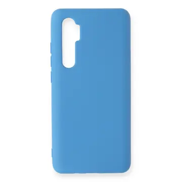 Xiaomi Mi Note 10 Lite Kılıf Nano İçi Kadife Silikon - Mavi