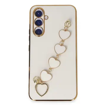 Samsung Galaxy A54 5g Kılıf Esila Silikon - Beyaz