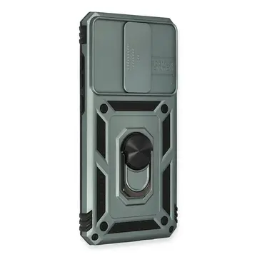 Xiaomi Redmi Note 8 Pro Kılıf Pars Lens Yüzüklü Silikon - Yeşil