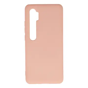 Xiaomi Mi Note 10 Lite Kılıf Nano İçi Kadife Silikon - Pudra