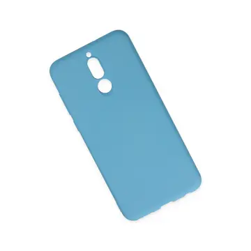 Huawei Mate 10 Lite Kılıf Nano İçi Kadife Silikon - Mavi