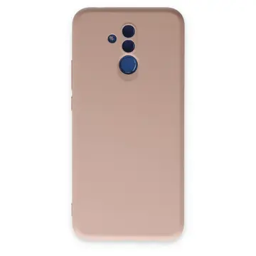 Huawei Mate 20 Lite Kılıf Nano İçi Kadife Silikon - Pudra
