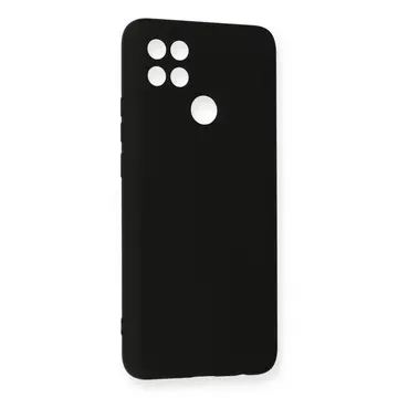 Oppo A15 Kılıf Nano İçi Kadife Silikon - Siyah