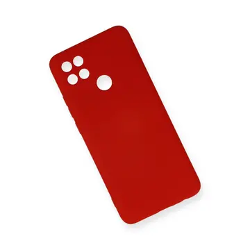 Oppo A15 Kılıf Nano İçi Kadife Silikon - Kırmızı