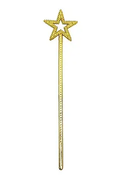 Altın Renk Yıldız Peri Asası Peri Değneği 34 Cm 1 Adet