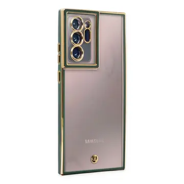 Samsung Galaxy Note 20 Ultra Kılıf Liva Lens Silikon - Yeşil