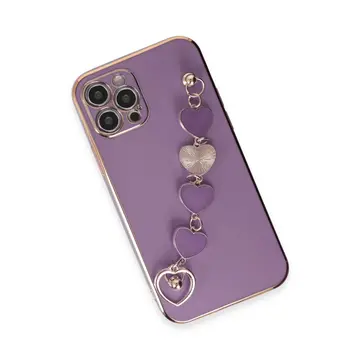 İphone 12 Pro Kılıf Esila Silikon - Mor