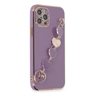 İphone 12 Pro Kılıf Esila Silikon - Mor