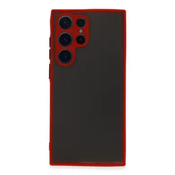 Samsung Galaxy S22 Ultra Kılıf Montreal Silikon Kapak - Kırmızı