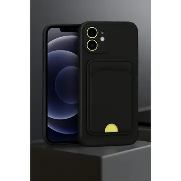İphone 11 Kılıf Kelvin Kartvizitli Silikon - Siyah