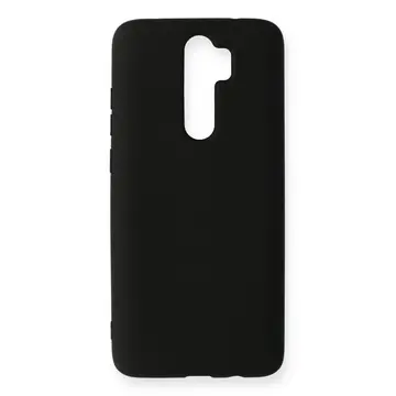 Xiaomi Redmi Note 8 Pro Kılıf Nano İçi Kadife Silikon - Siyah