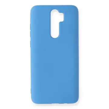 Xiaomi Redmi Note 8 Pro Kılıf Nano İçi Kadife Silikon - Mavi