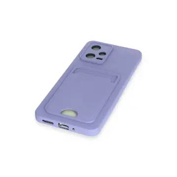 Xiaomi Redmi Note 12 4g Kılıf Kelvin Kartvizitli Silikon - Lila