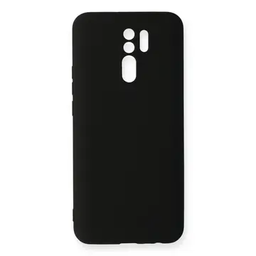 Xiaomi Redmi 9 Kılıf Nano İçi Kadife Silikon - Siyah